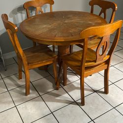 Round Wooden Table