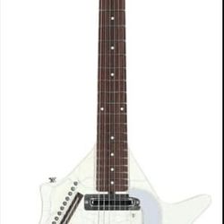 DANELETRO CORAL SITAR-WHITE CRACKLE