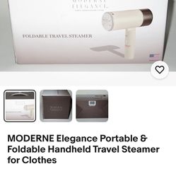 Modern Elegance Foldable Travel Steamer New