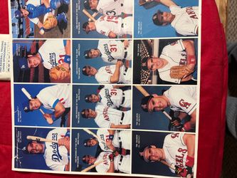 La Dodgers 1994 Prom uncut sheet