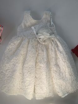 12 Month White Lace Baby Dress