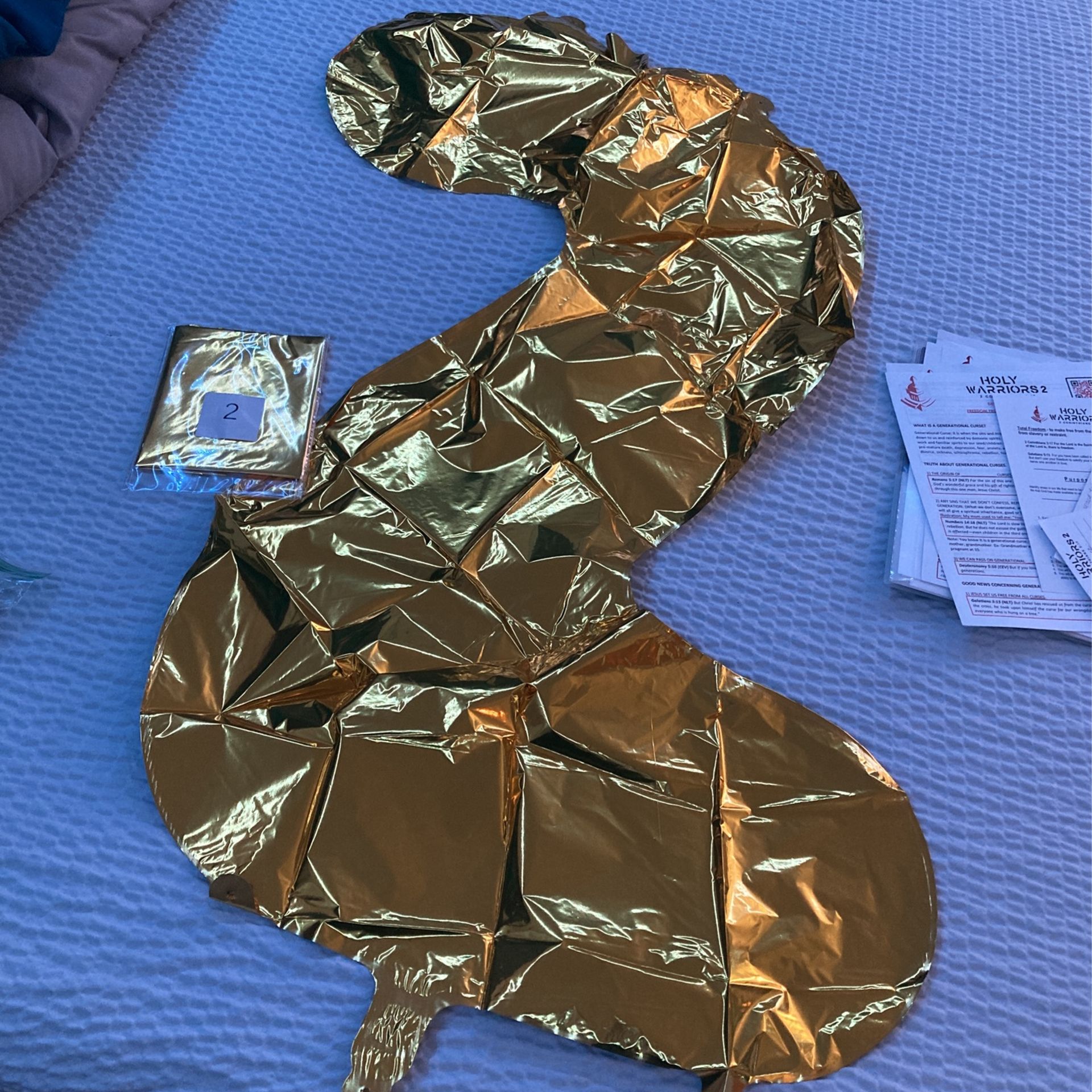 Set Of 2 Large Size 22 Gold Balloons
