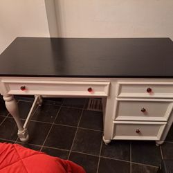 Red,white And Black Desk 50 Wide,22 Deep,30 High