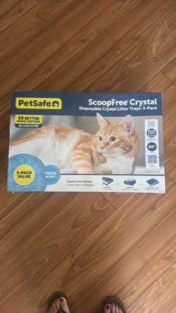 PetSafe ScoopFree Blue Crystal Cat Litter Tray Refills, 4.5 lbs., Count of 3