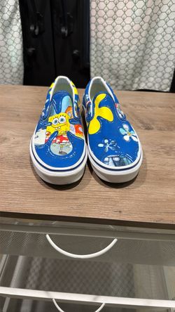 Vans x SpongeBob Slip-On Sneakers Size 7.5 Men’s or 9 women’s