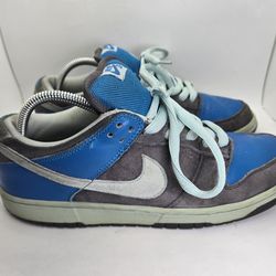 Nike Dunk Low Pro SB Shoes Mens 9.5 Aqua Chalk Blue Suede Skateboarding Sneakers