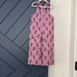 Minnie Mouse Snow Bib Size 3T/snow Pants 