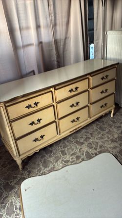 Dresser night table and mirror