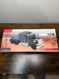 NEW WSTER WS-570 Metallic Blue Semi Truck Wireless Bluetooth Speaker with LED Lights