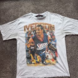 Allen Iverson Men Basketball Vintage T-shirt 