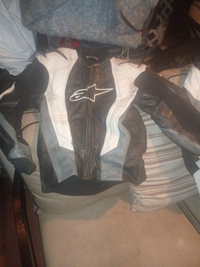 Motorcycle Alpine Leather suit 2 Piece Sizen38us