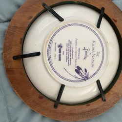 Ceramic plate with frame Native American