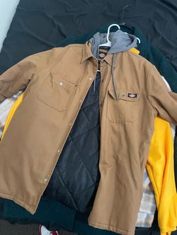 Dickies Quilted-Lined Duck Shirt Jacket with Hood