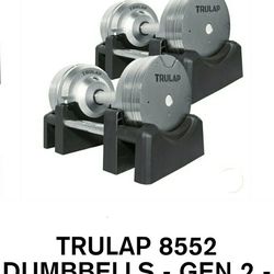 Trulap adjustable dumbells