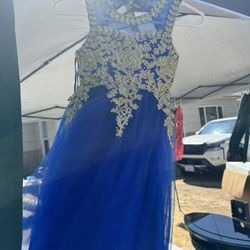 Girls Royal Blue Dress