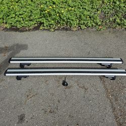 53" Thule WingBar Evo Load Bars On Raised Rail Feet
