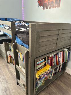 Best Offer gets it!!! Storage Low Loft Bed Twin Size Drawer and BookShelf