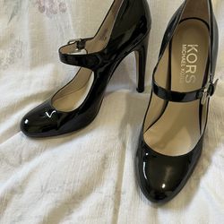 Michael Kors Mary Jane High Heel Pumps in Patent Leather Size 10
