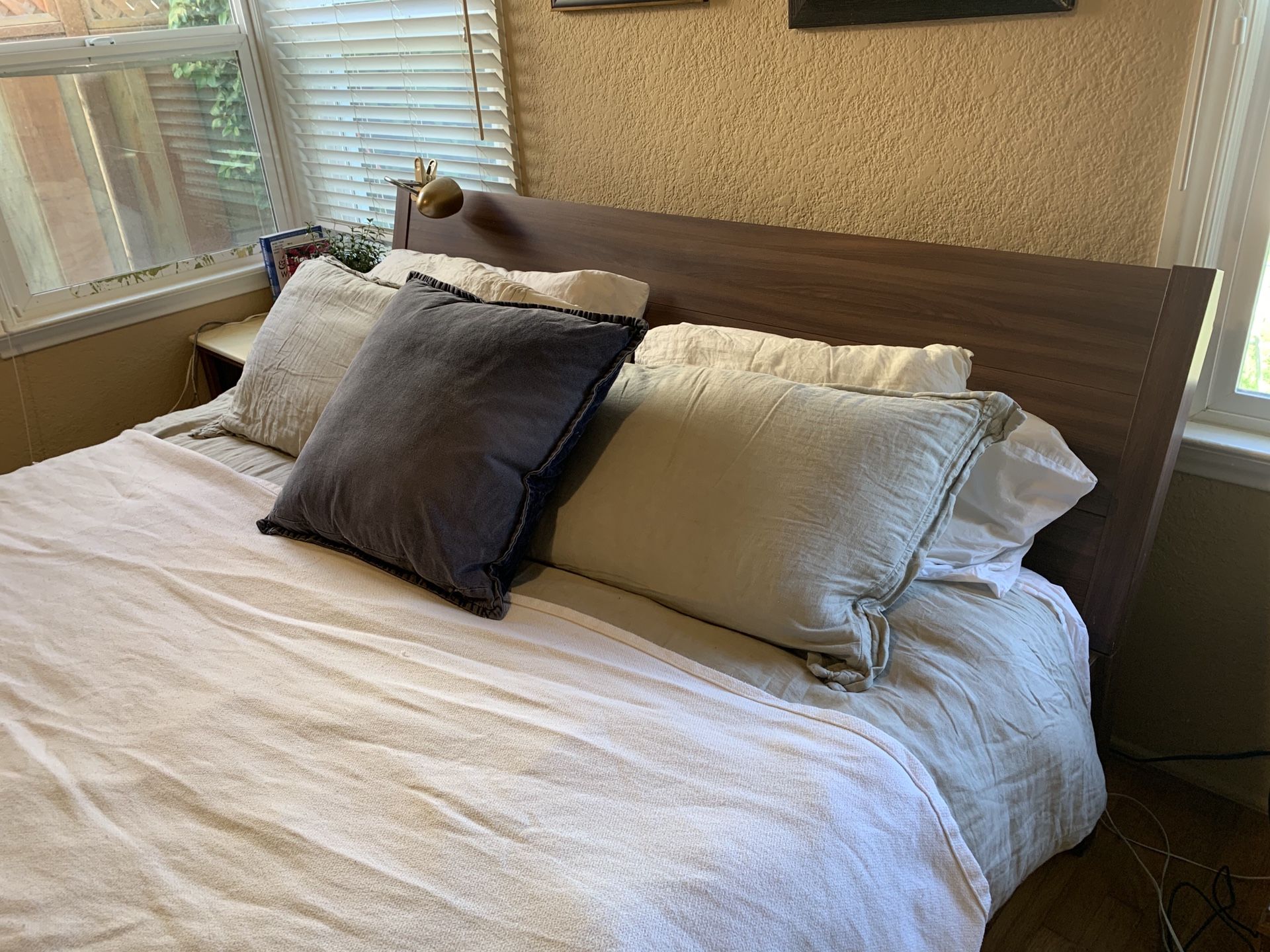 Wood ikea king size bed