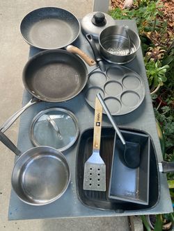 Miscellaneous pots and pans