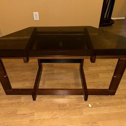 Tv Stand (Glass :Three Shelves) 