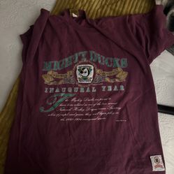 Anaheim Mighty Ducks Inaugural T Shirt Original Official Vintage