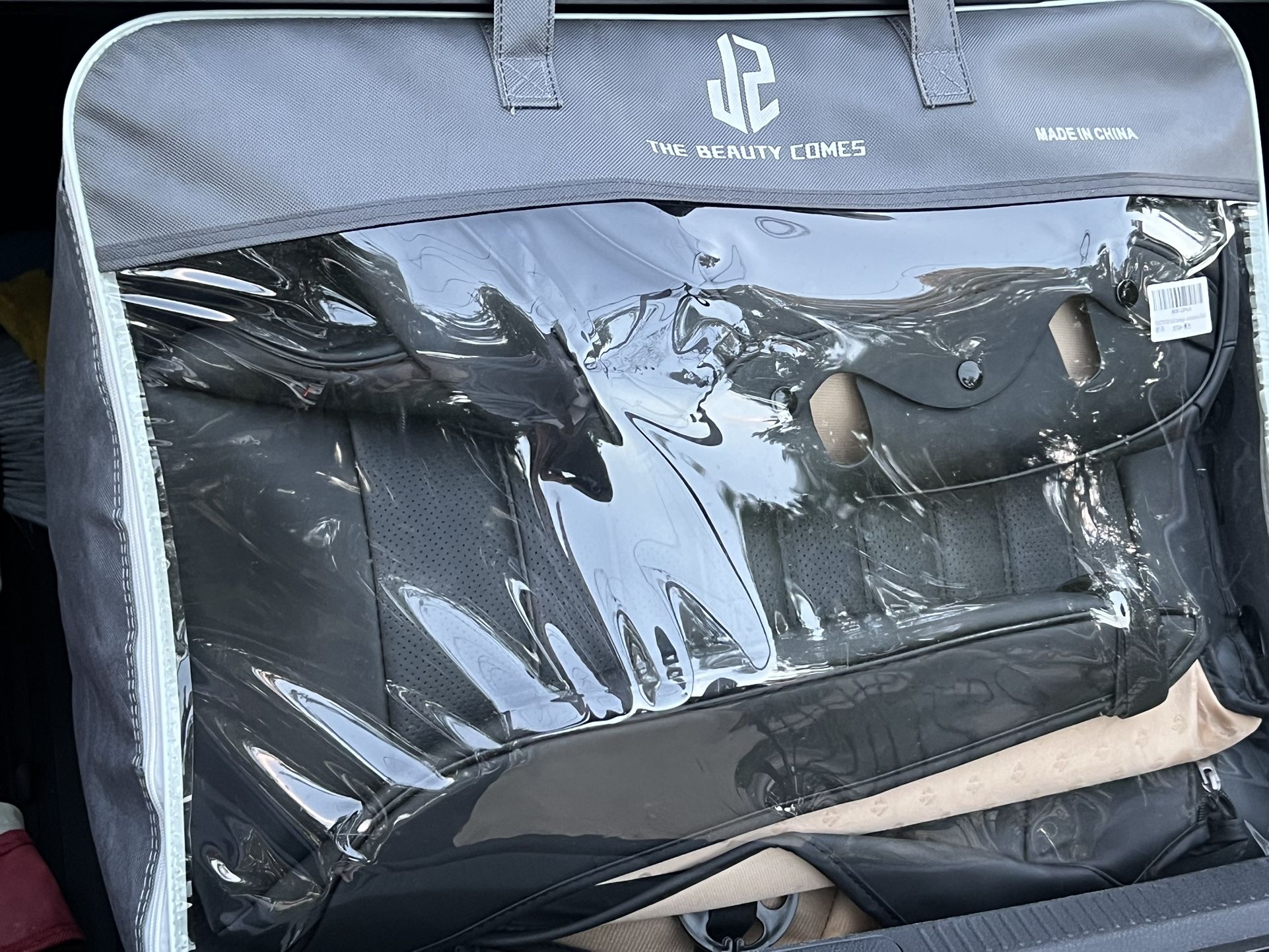 Full Coverage Leather Car Seat Covers Full Set Universal Fit  For Most Cars Sedans Trucks SUV’s  Withyh Waterproof  Leatherette