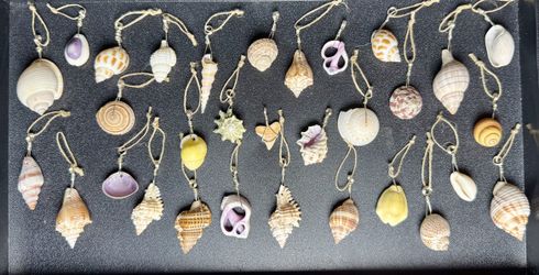 Lot of 30+ Handmade Wire-Wrapped Shell Pendants - Boho Beach Style