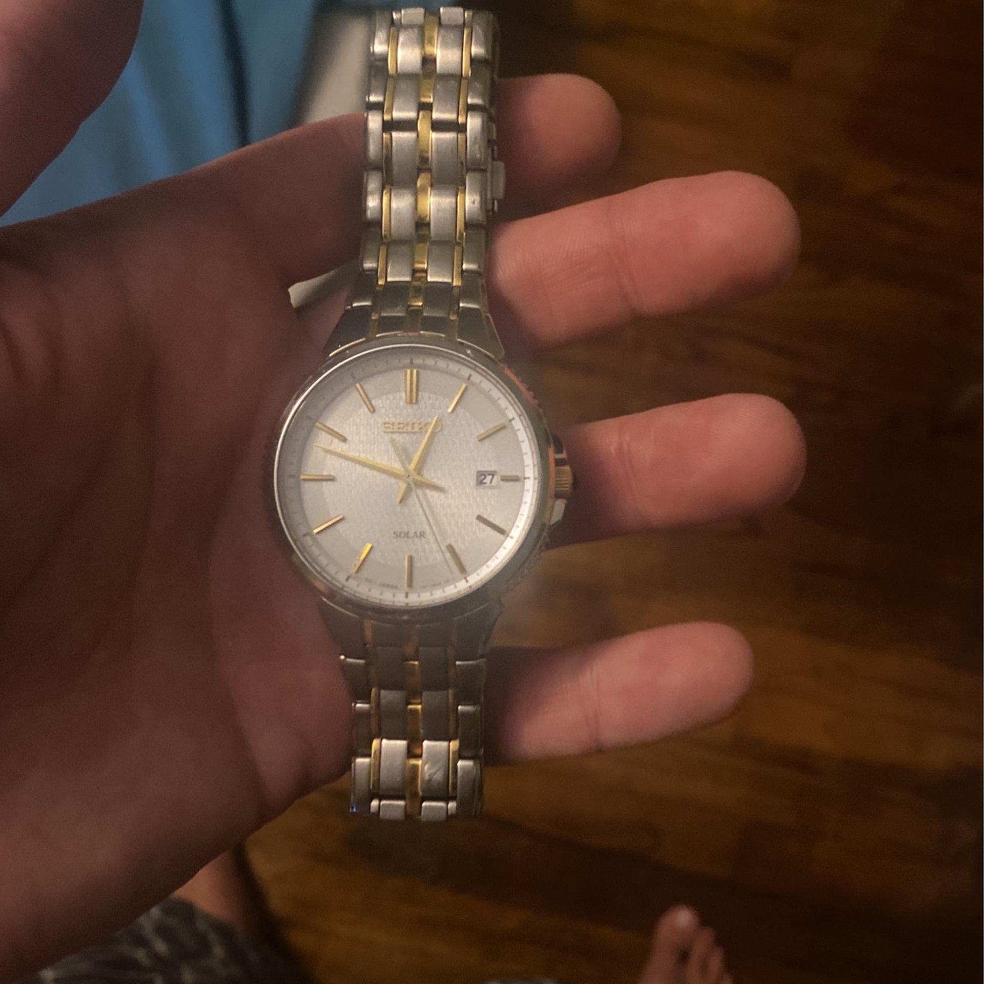 Seiko Solar Watch Bareley Used No Signs Of Wear Or Scratch