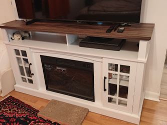 TV Stand with Electric Fireplace