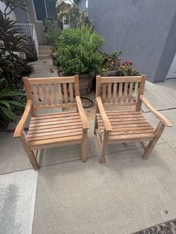 Teak chairs