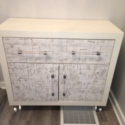 Glens Weave Pattern Small Cabinet 
