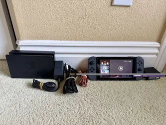 Nintendo Switch Version 2 Console - HAC-001(-01) With Dock And 3 Games , 2 Mario