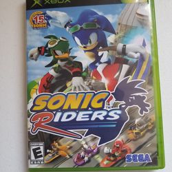 Sonic Riders (Microsoft Xbox, 2006) CIB COMPLETE IN BOX GREAT SHAPE! WITH MANUAL