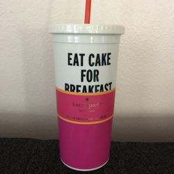 Kate Spade ‘Eat Cake For Breakfast’ insulated Tumbler 20 Oz 