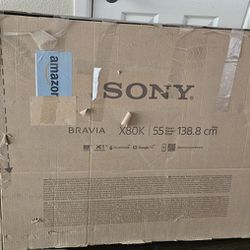 New In Box SONY 55” Class X80K 4K HDR LED TV with Google TV