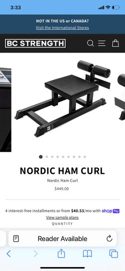 BC Strength Nordic Ham Curl