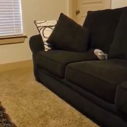 Sofa and Loveseat Set in Gravel