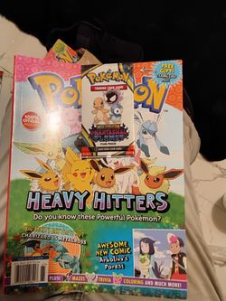 Pokémon magazine & pack of cards