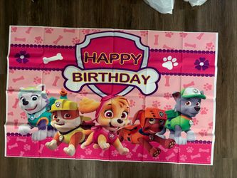 Paw Patrol Birthday Backdrop