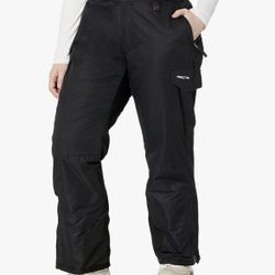 Arctix womens Lumi Pull Over Fleece Lined Cargo Snow Pants (small short)