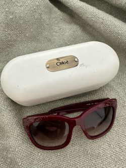 Burgundy Chloe sunglasses