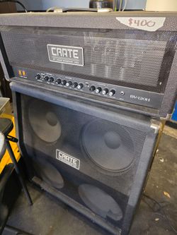 Crate Blue Voodoo BV-120H Half Stack - Tube Amp & 4x12 Cab - Powers Up