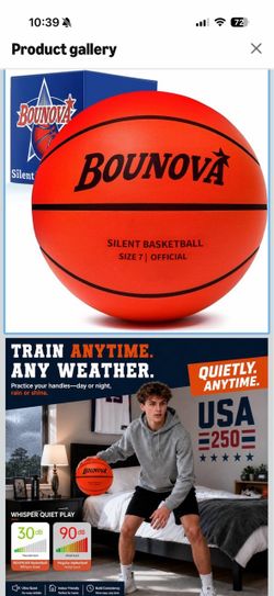 Brand new Silent Basketball Size 7 Indoor Real Feel Powerful Bounce