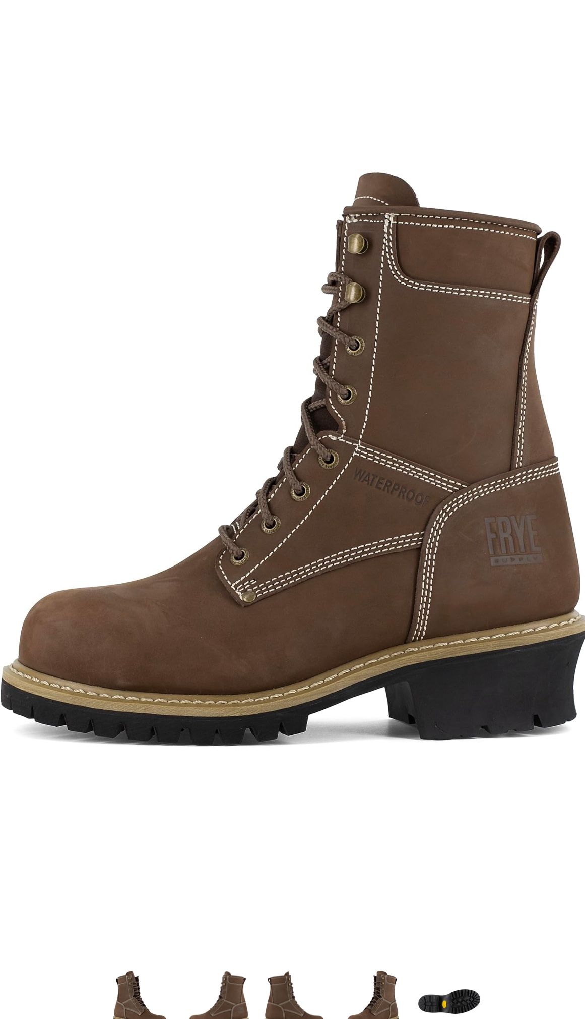 MENS FRYE COMPOSITE TOE LOGGER BOOTS MOST SIZES AVAILABLE 