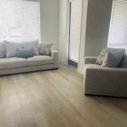 Sofa and Chair And Ottoman 