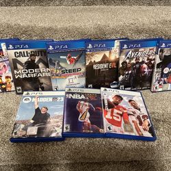 9 PS4/PS5 Video Games (PlayStation)