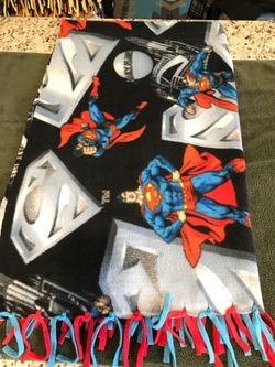 Handcrafted fleece blanket 3’ x 5’ Superman