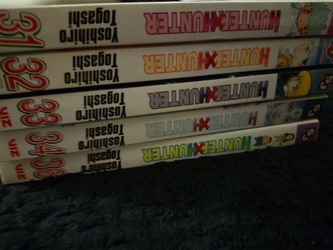 MANGA HunterxHunter Volume 31,32,33,34 and 36