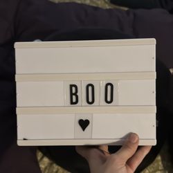 Light up cinema letter box